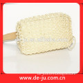 Natural Color Loofah Long Handle Block Sponge Shower Loofah Scrubber